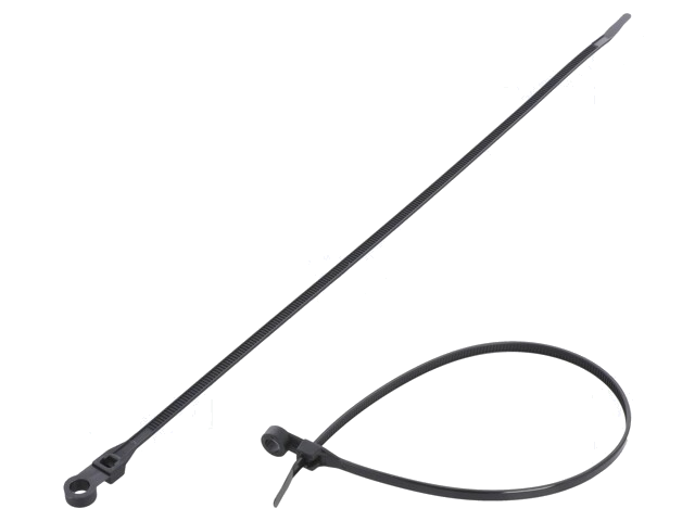 Kabelbinder; met bevestigingsopening; L: 300mm; W: 4,8mm; 222N Kabelbinder; met bevestigingsopening; L: 300mm; W: 4,8mm; 222N